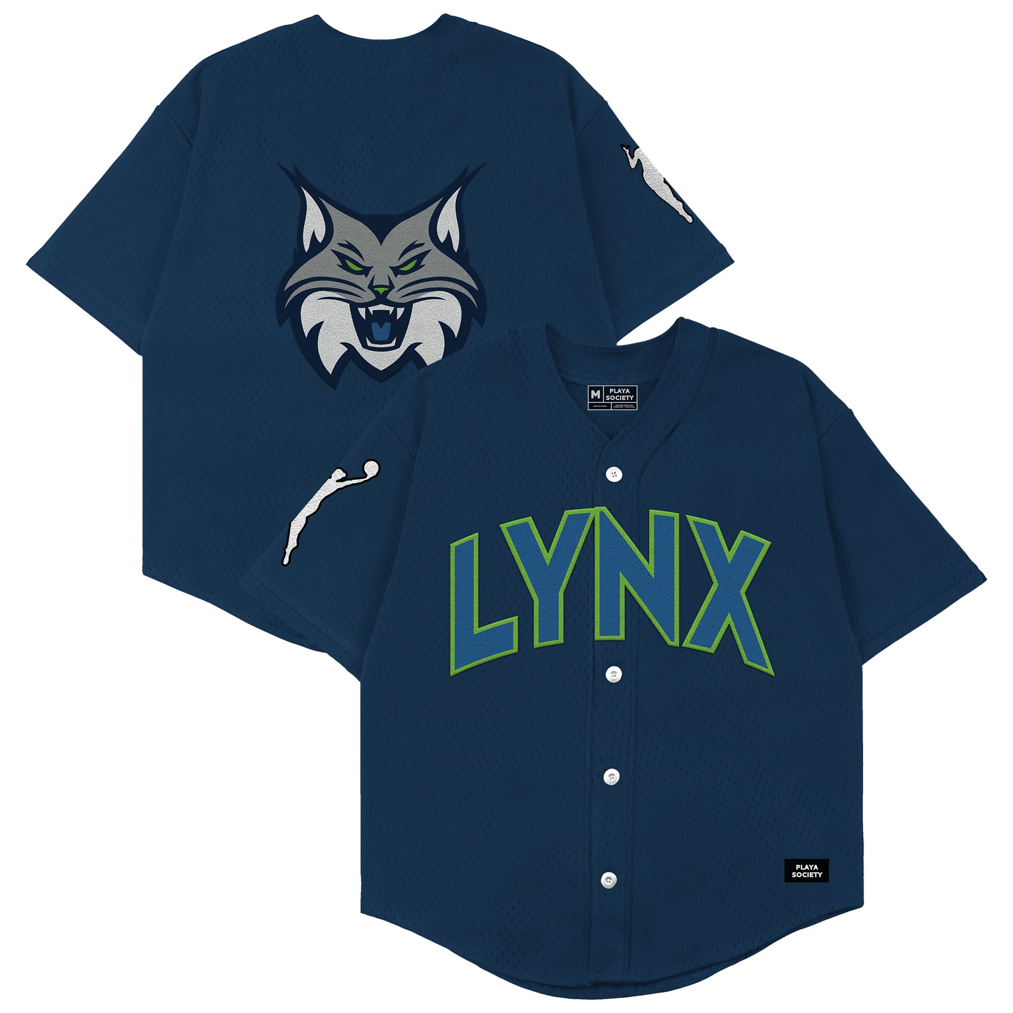 Unisex Playa Society Navy Minnesota Lynx Baseball Fashion Jersey