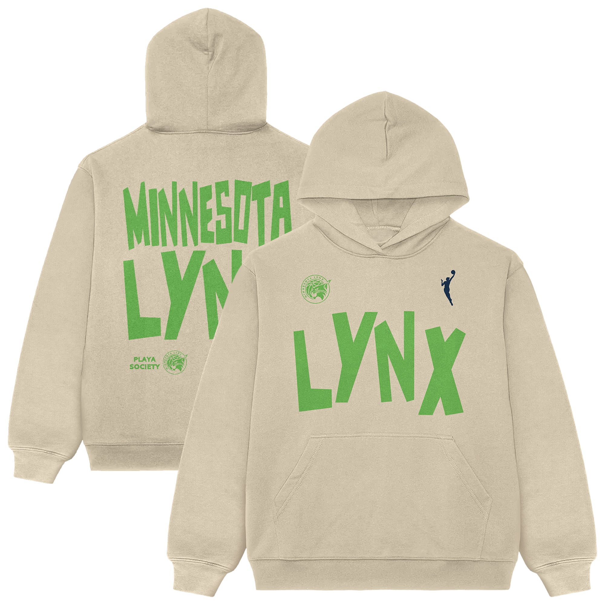 Unisex Playa Society  Oatmeal Minnesota Lynx Established Hoodie