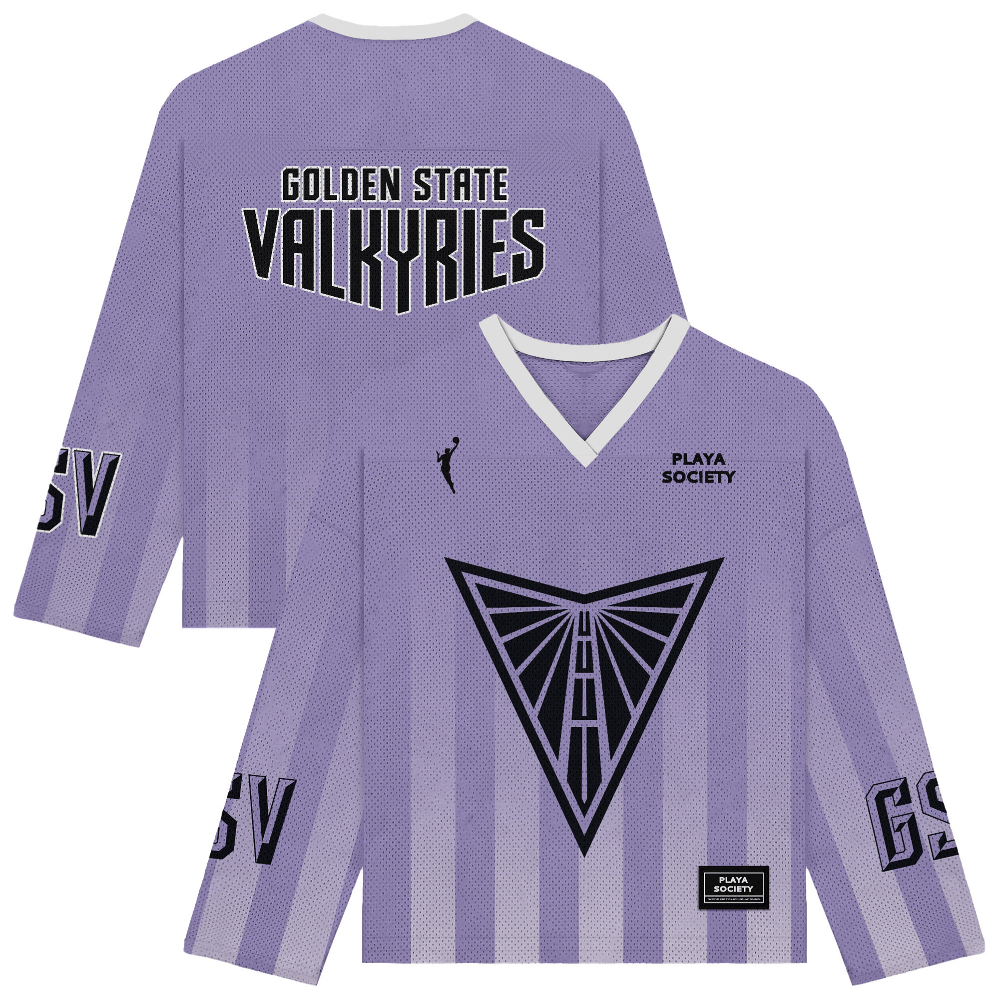 Unisex Playa Society  Violet Golden State Valkyries Hockey Fashion Jersey