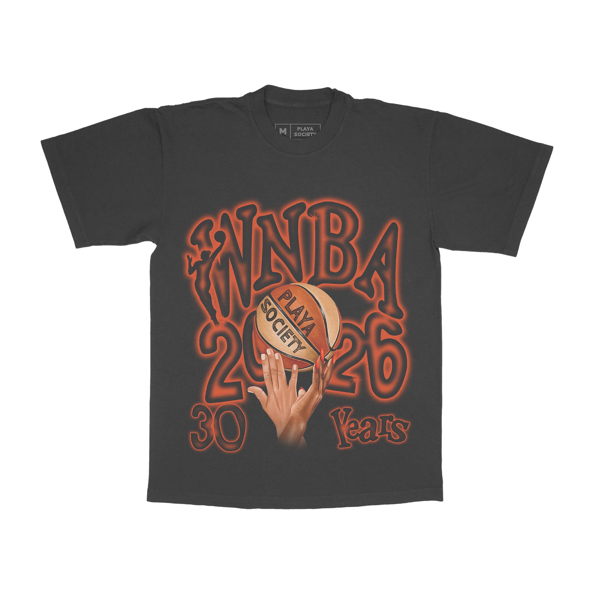 Unisex Playa Society  Black WNBA Sketch T-Shirt