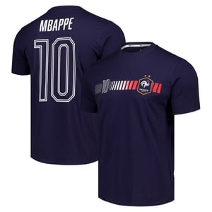 T-shirt France Mbappé .10 - Bleu marine, vue 2