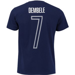 T-shirt France Dembélé 7 – Bleu marine, vue 4