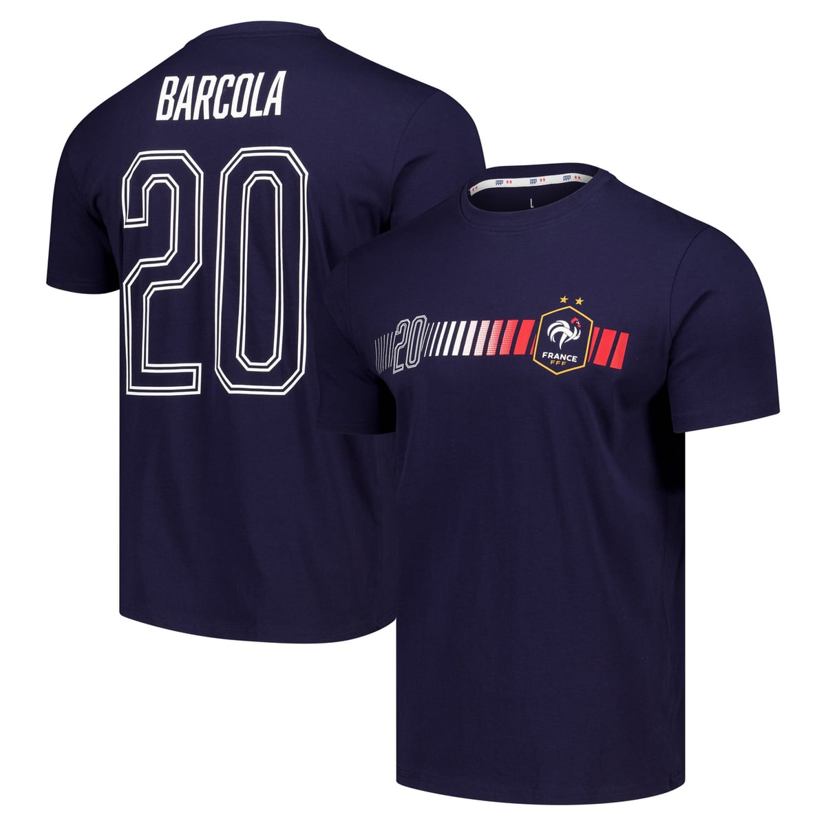 T-shirt France Barcola 20 – Bleu marine