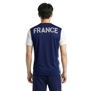 T-shirt France Poly - Bleu marine/Blanc, vue 3