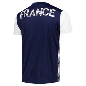 T-shirt France Poly - Bleu marine/Blanc, vue 5