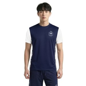 T-shirt France Poly - Bleu marine/Blanc, vue 1