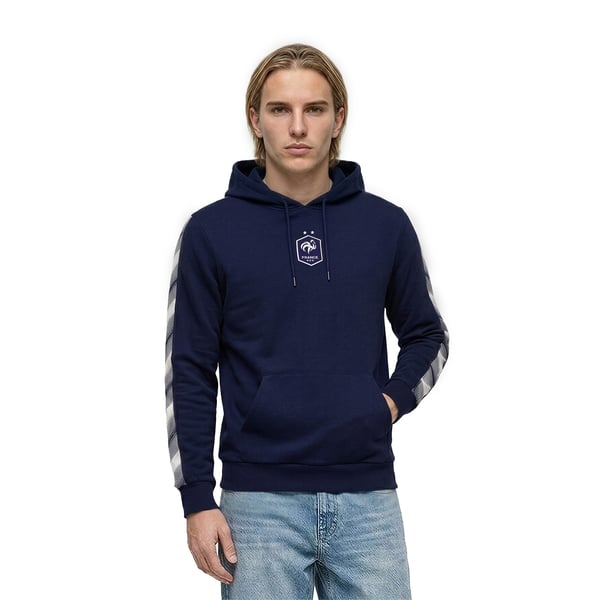 Sweat à capuche de supporter de l'équipe de France - Bleu marine