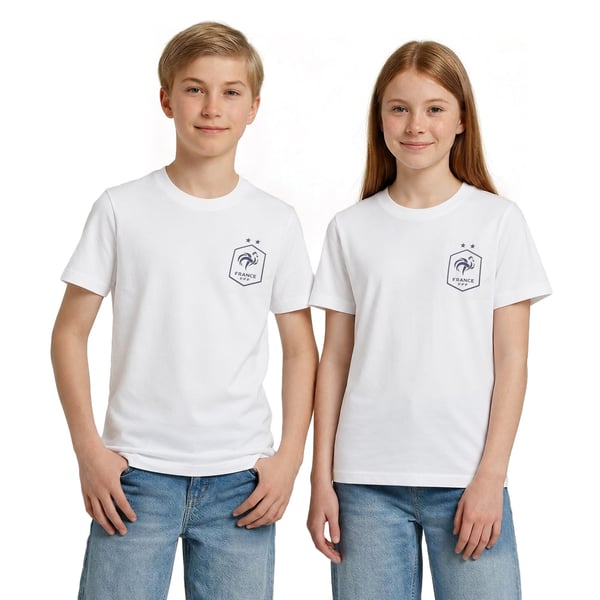 T-shirt graphique France - Blanc - Enfant