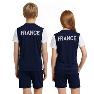 Mini-kit France Poly – Bleu marine/Blanc – Enfants, vue 3