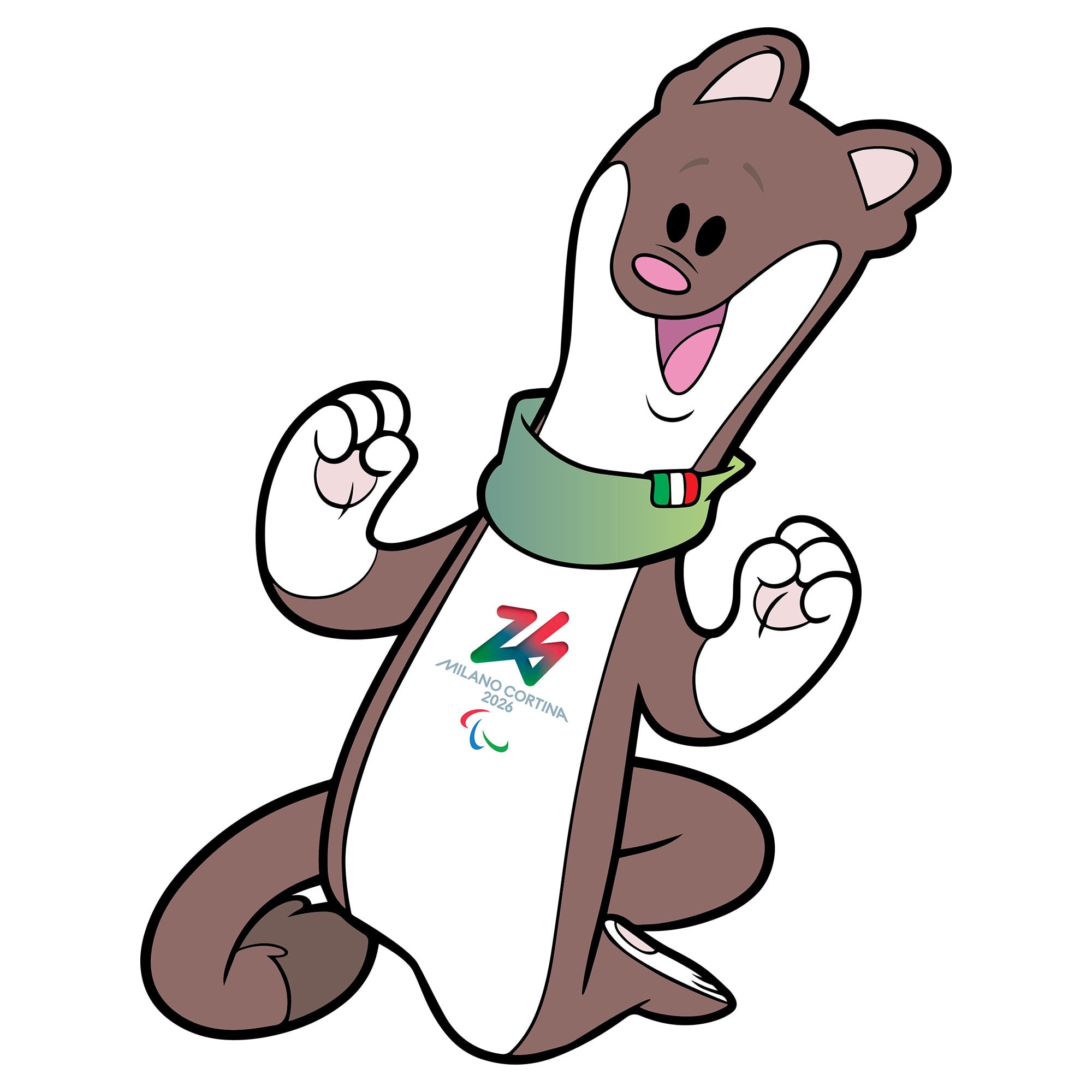 Spilla mascotte Milo tifo Olimpiadi Milano Cortina 2026