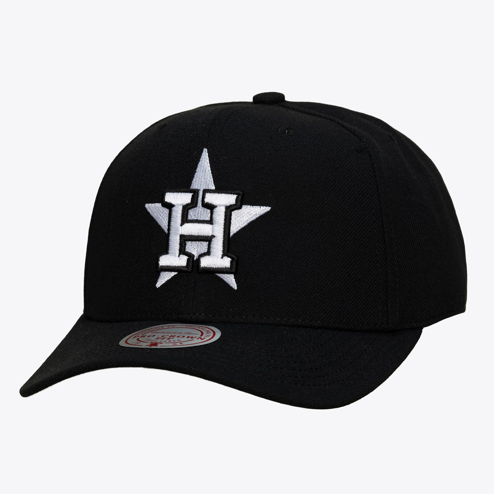 Men's Mitchell & Ness Black Houston Astros Pro Crown Snapback