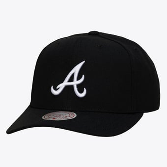 Men's Mitchell & Ness Black Atlanta Braves Pro Crown Snapback