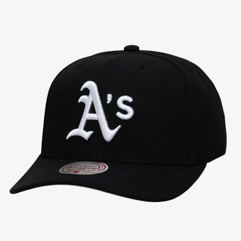Men's Mitchell & Ness Black Athletics Pro Crown Snapback