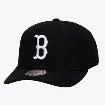 Men's Mitchell & Ness Black Boston Red Sox Pro Crown Snapback