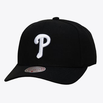 Men's Mitchell & Ness Black Philadelphia Phillies Pro Crown Snapback