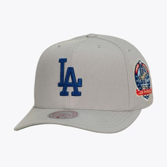 Men's Mitchell & Ness  Gray Los Angeles Dodgers Secondary Pro Snapback Hat