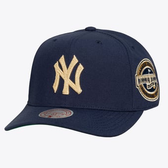 Men's Mitchell & Ness Navy New York Yankees Yankee Stadium Inaugural Season Patch Secondary Pro Snapback Hat
