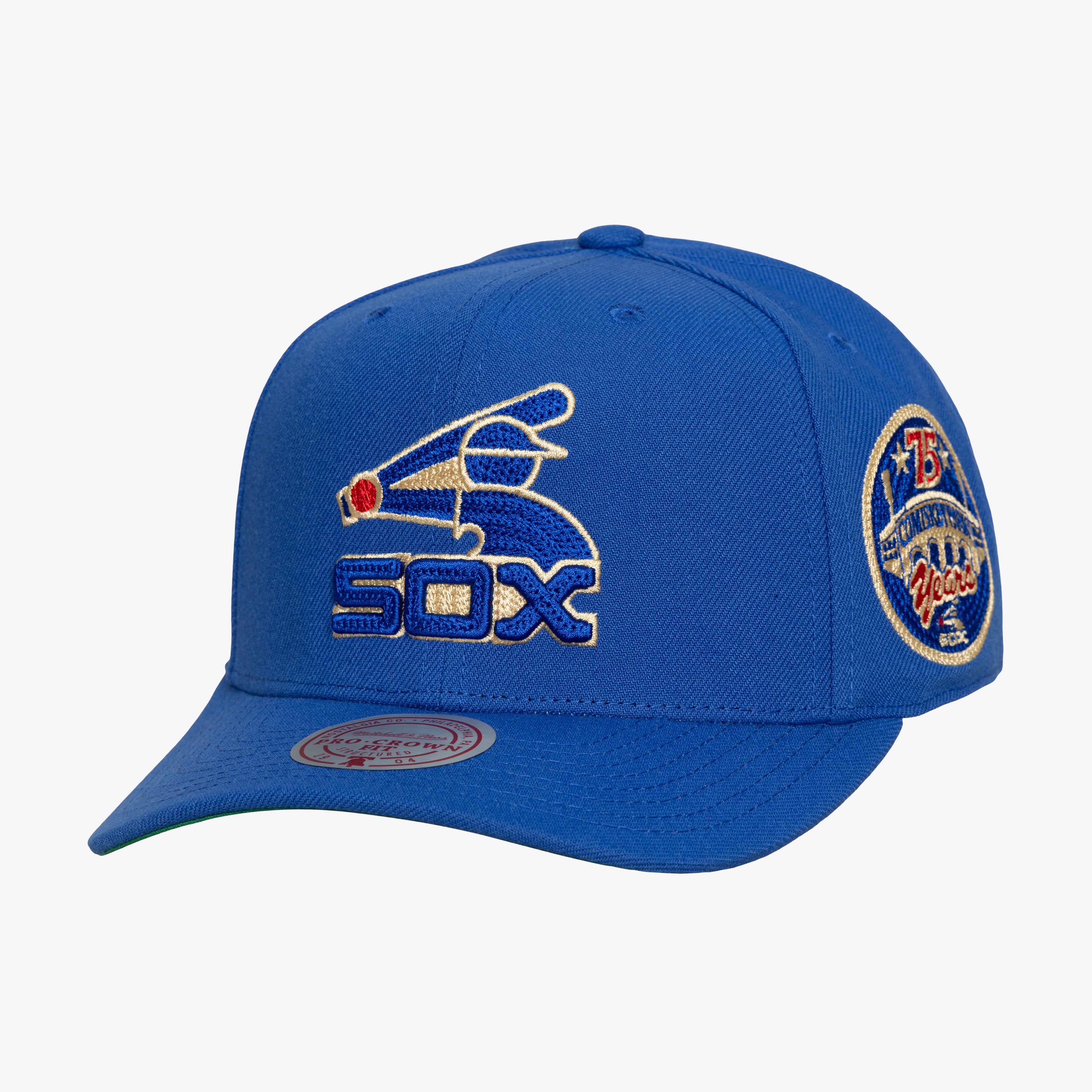 Men's Mitchell & Ness  Navy Chicago White Sox Secondary Pop Pro Snapback Hat