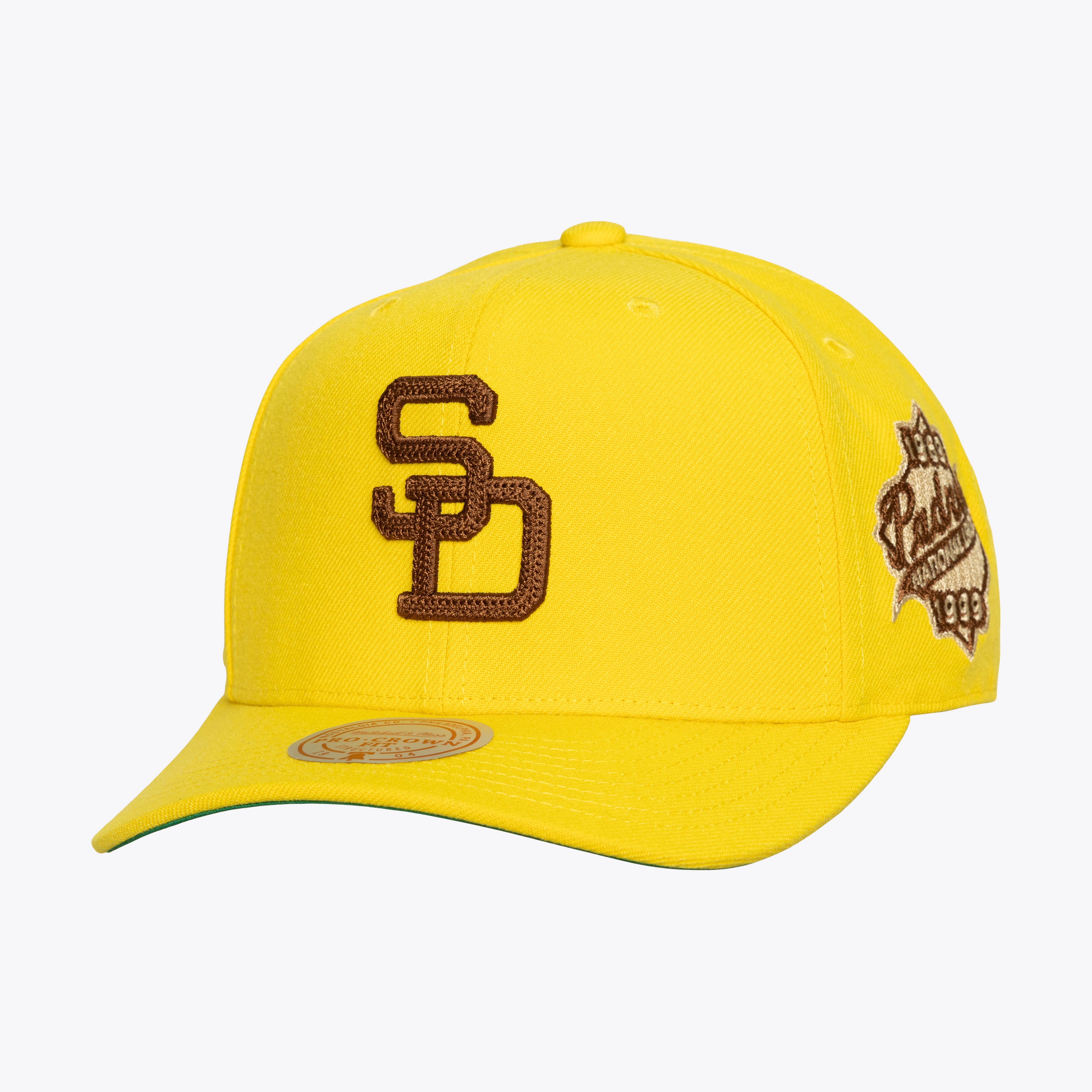 Men's Mitchell & Ness Gold San Diego Padres Secondary Pop Pro Snapback Hat