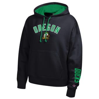 Women's Champion  Black Oregon Ducks Fleece Hoodie