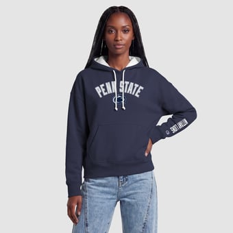 Women's Champion  Navy Penn State Nittany Lions Fleece Hoodie