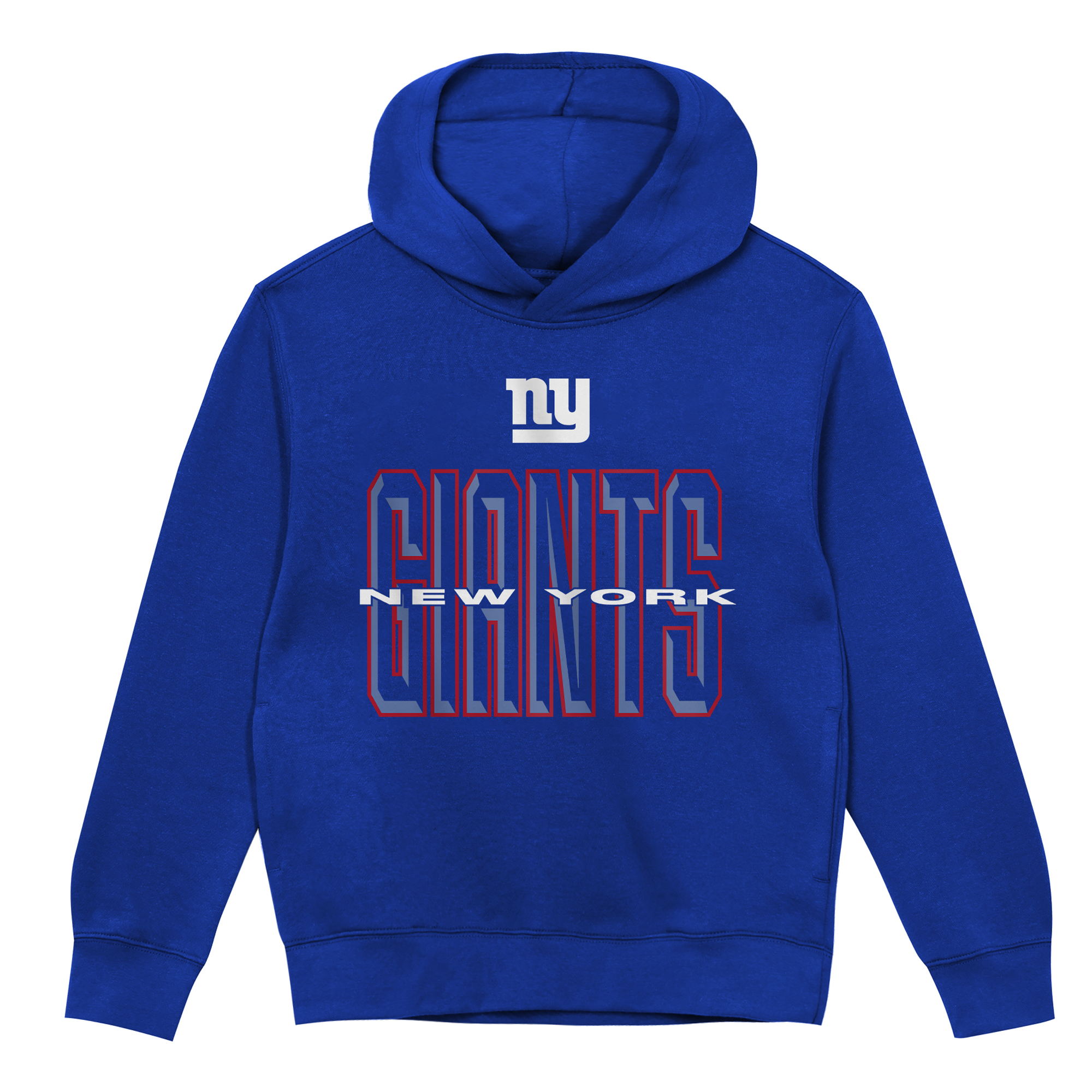 Preschool Outerstuff Royal New York Giants Field General Fleece Hoodie