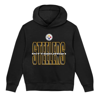 Preschool Outerstuff Black Pittsburgh Steelers Field General Fleece Hoodie