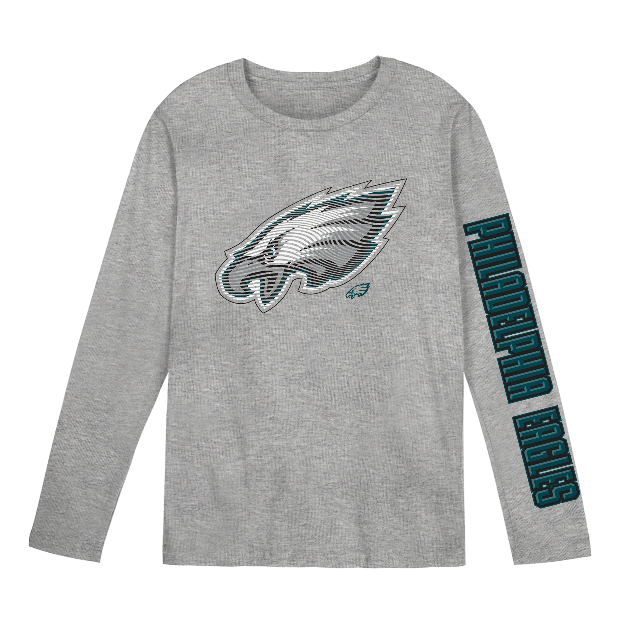 Preschool Outerstuff Gray Philadelphia Eagles Air Raid Long Sleeve T-Shirt