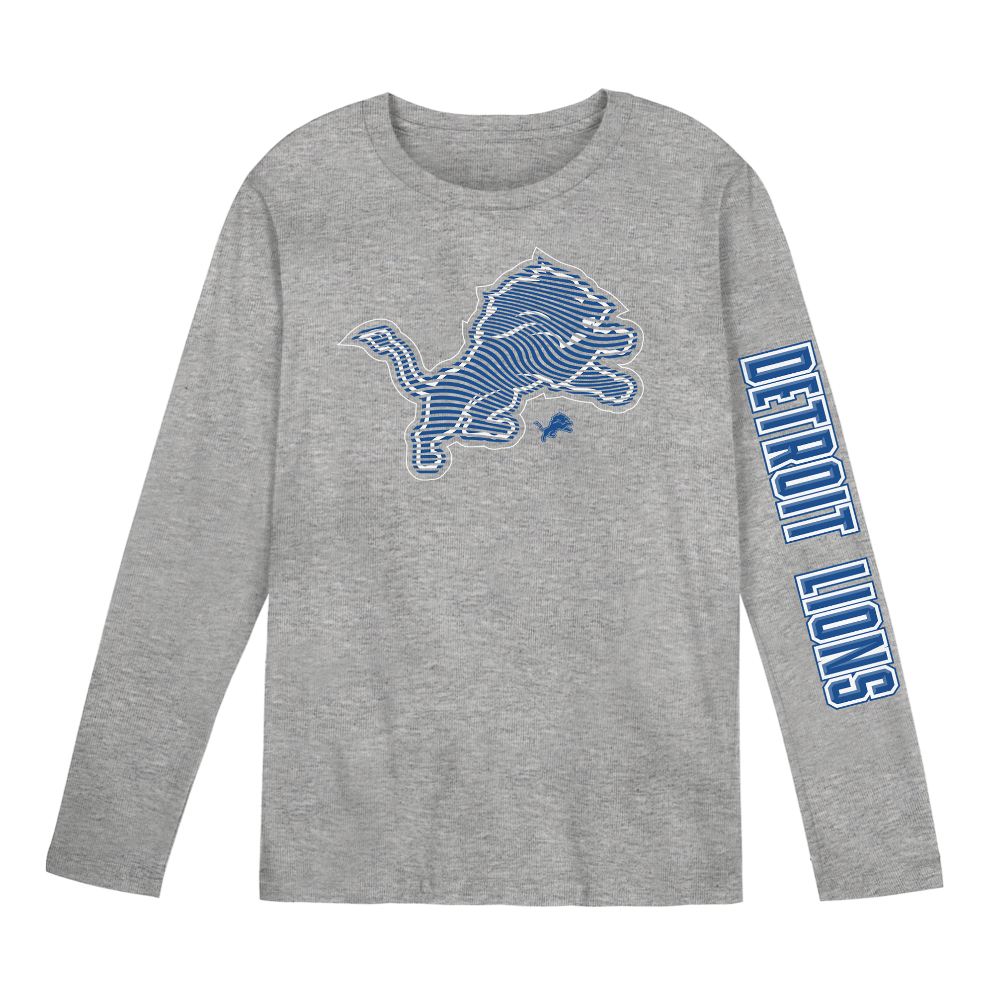 Preschool Outerstuff Gray Detroit Lions Air Raid Long Sleeve T-Shirt