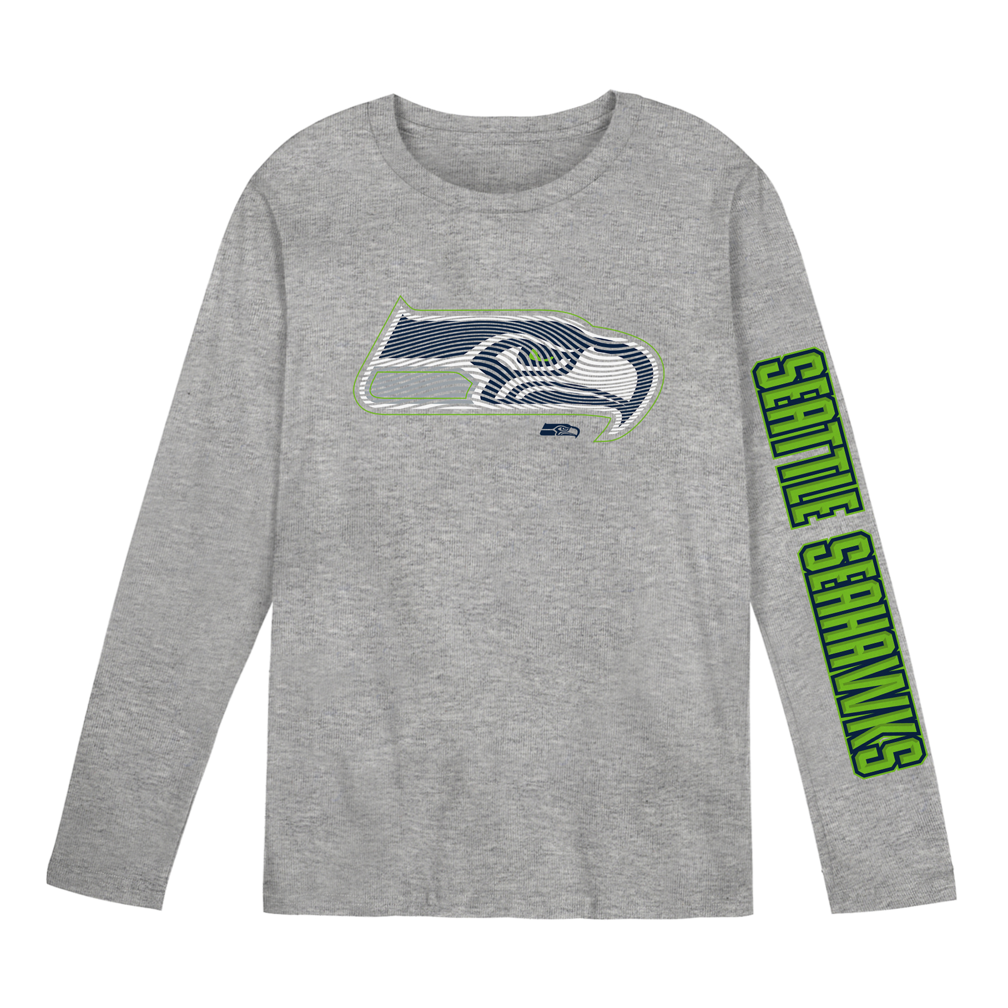 Preschool Outerstuff Gray Seattle Seahawks Air Raid Long Sleeve T-Shirt