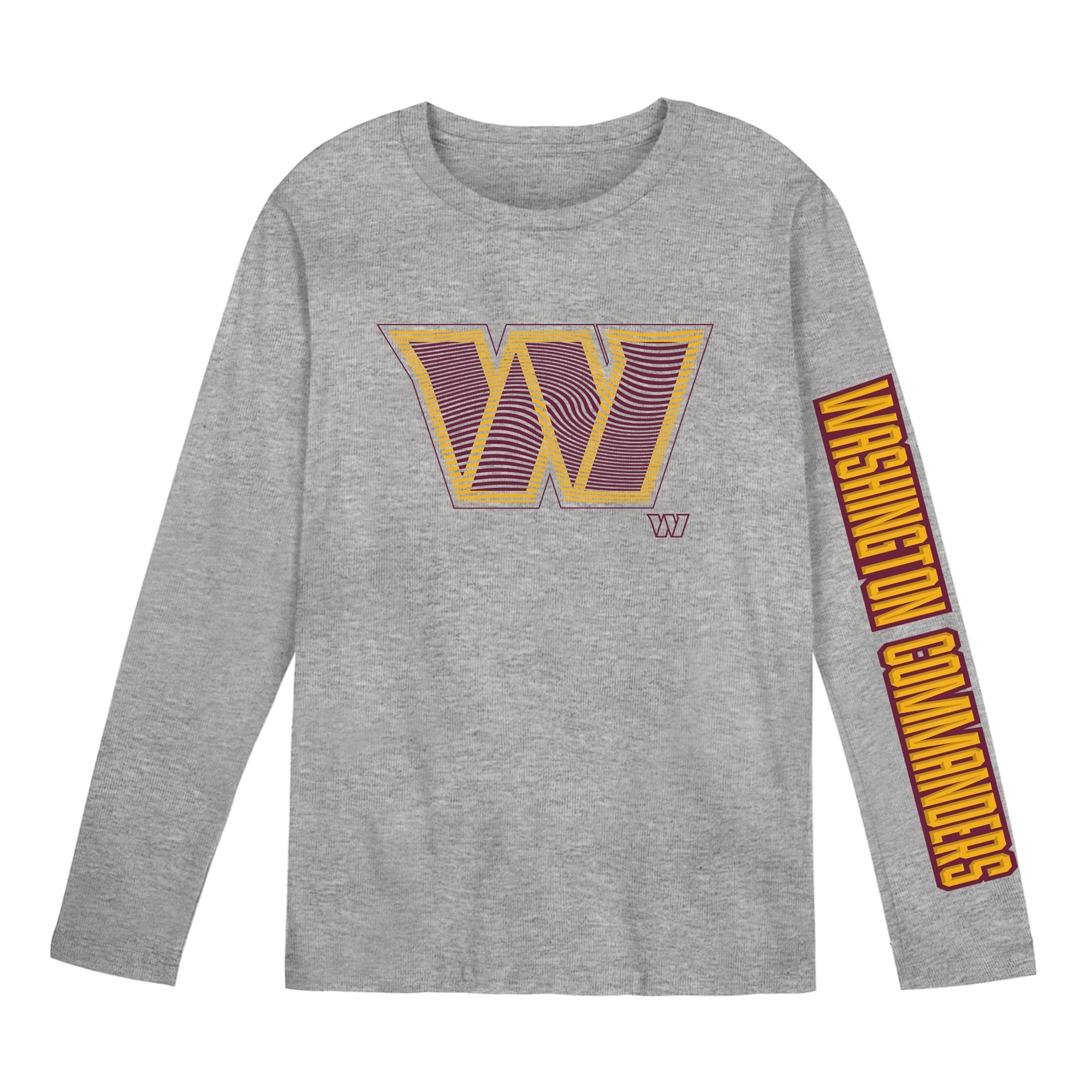 Preschool Outerstuff Gray Washington Commanders Air Raid Long Sleeve T-Shirt