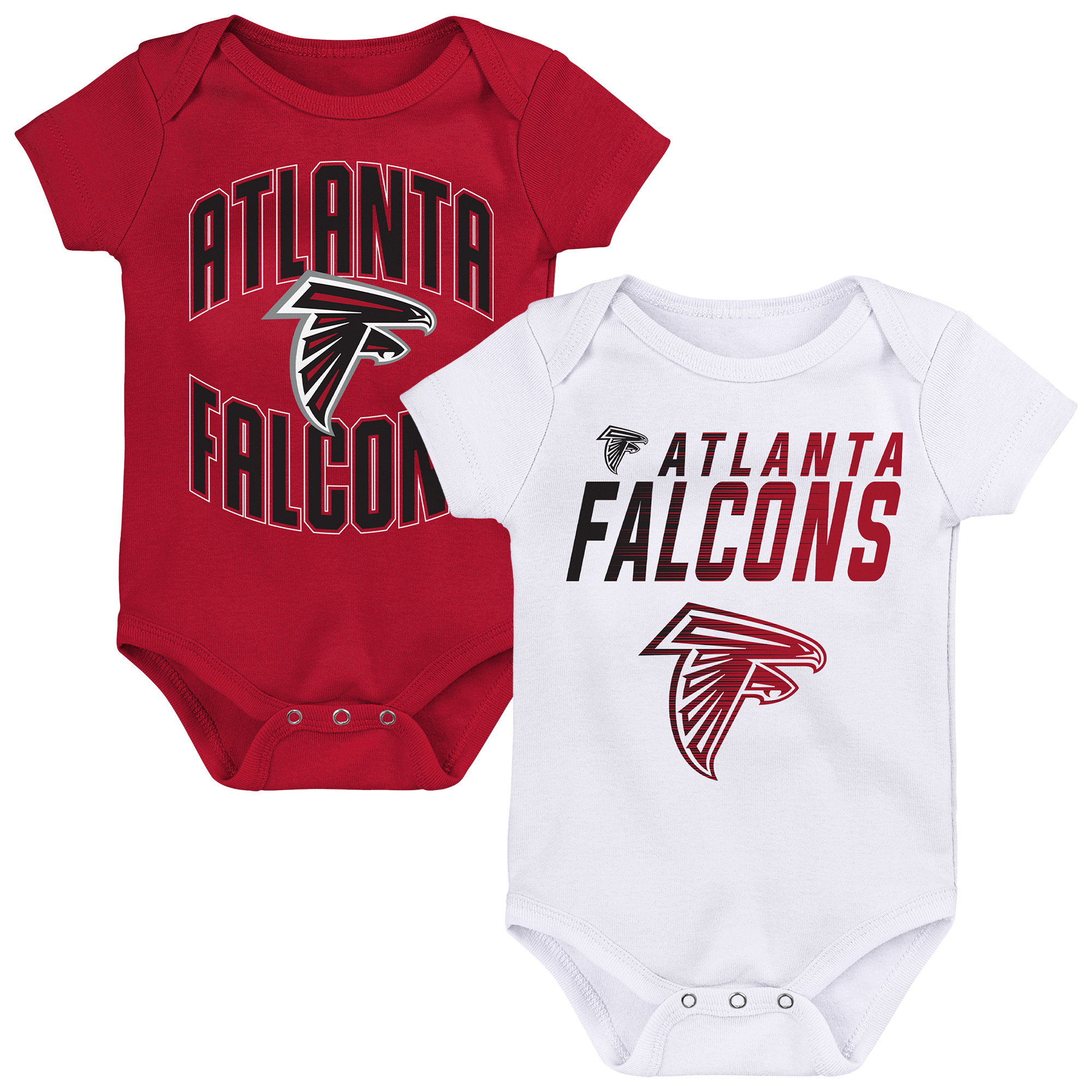 Newborn & Infant Outerstuff Red/White Atlanta Falcons Snuggle Blitz 2-Pack Bodysuit Set