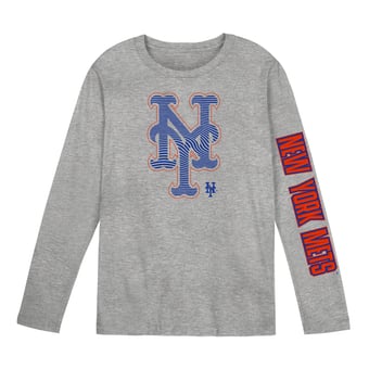 Preschool Outerstuff Gray New York Mets Air Raid Long Sleeve T-Shirt