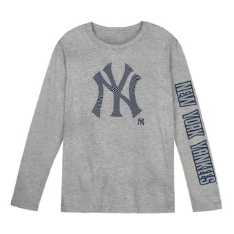 Preschool Outerstuff Gray New York Yankees Air Raid Long Sleeve T-Shirt