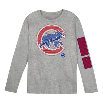 Preschool Outerstuff Gray Chicago Cubs Air Raid Long Sleeve T-Shirt