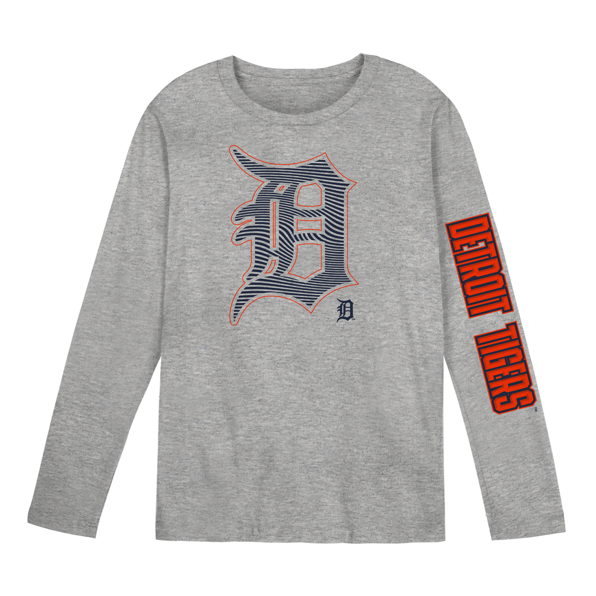 Preschool Outerstuff Gray Detroit Tigers Air Raid Long Sleeve T-Shirt