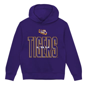 Preschool Outerstuff Purple LSU Tigers Field General Fleece Hoodie
