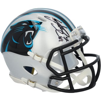 Steve Smith Carolina Panthers Autographed Riddell Speed Mini Helmet