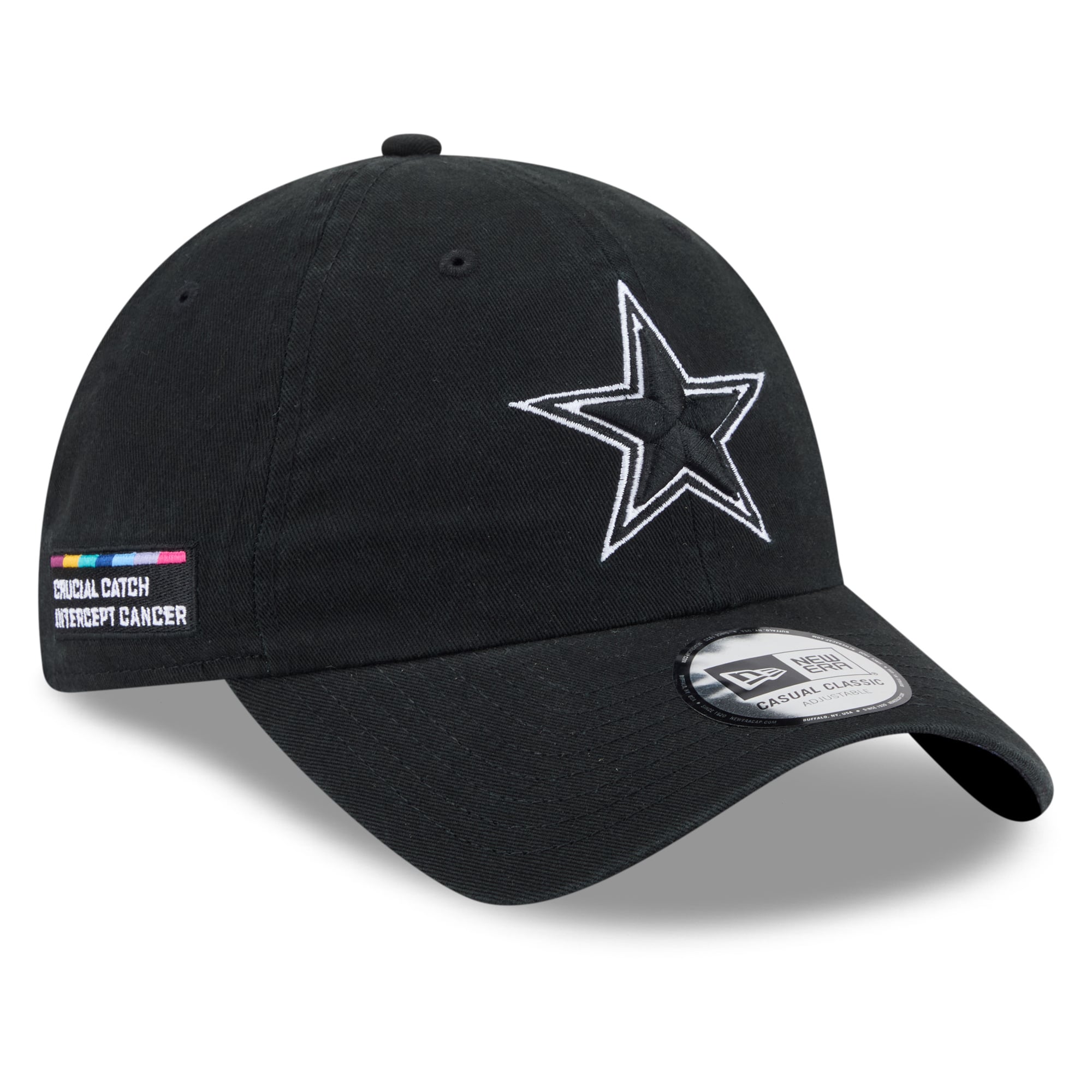 Men's New Era Black Dallas Cowboys 2026 NFL Crucial Catch Casual Classic Adjustable Hat