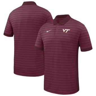 Men's Nike Garnet Virginia Tech Hokies Victory Stripe Dri-FIT Polo