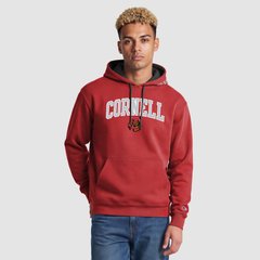 Men's Champion Red/Heather Gray Cornell Big Red Contrast Hoodie