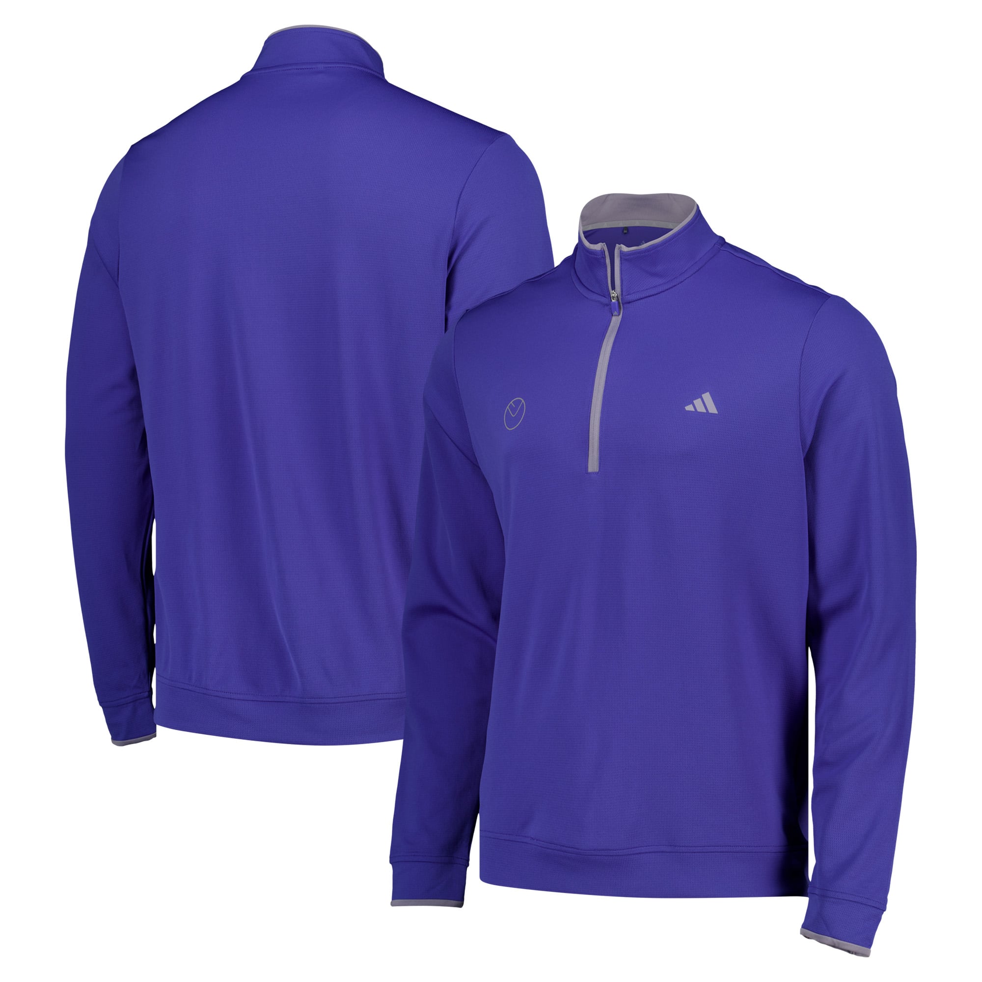 Leeds United adidas Golf Lightweight Quarter-Zip - Blue