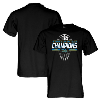 Unisex Blue 84 Black UCLA Bruins 2026 Big Ten Women's Basketball Regular Season Champions Locker Room T-Shirt