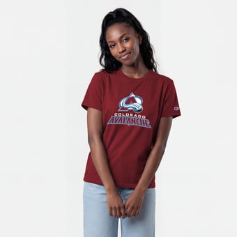 Women's Champion  Burgundy Colorado Avalanche Wordmark Lockup T-Shirt