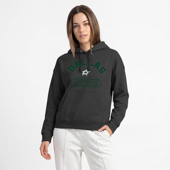 Women's Champion  Black Dallas Stars Arched Pill Box Hoodie