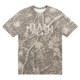 Men's Uscape Apparel  Camo Miami Hurricanes Back Bay Heavyweight T-Shirt