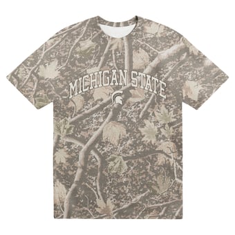 Men's Uscape Apparel  Camo Michigan State Spartans Back Bay Heavyweight T-Shirt