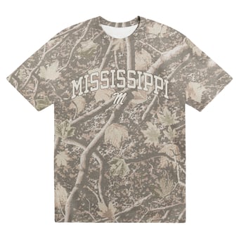 Men's Uscape Apparel  Camo Ole Miss Rebels Back Bay Heavyweight T-Shirt