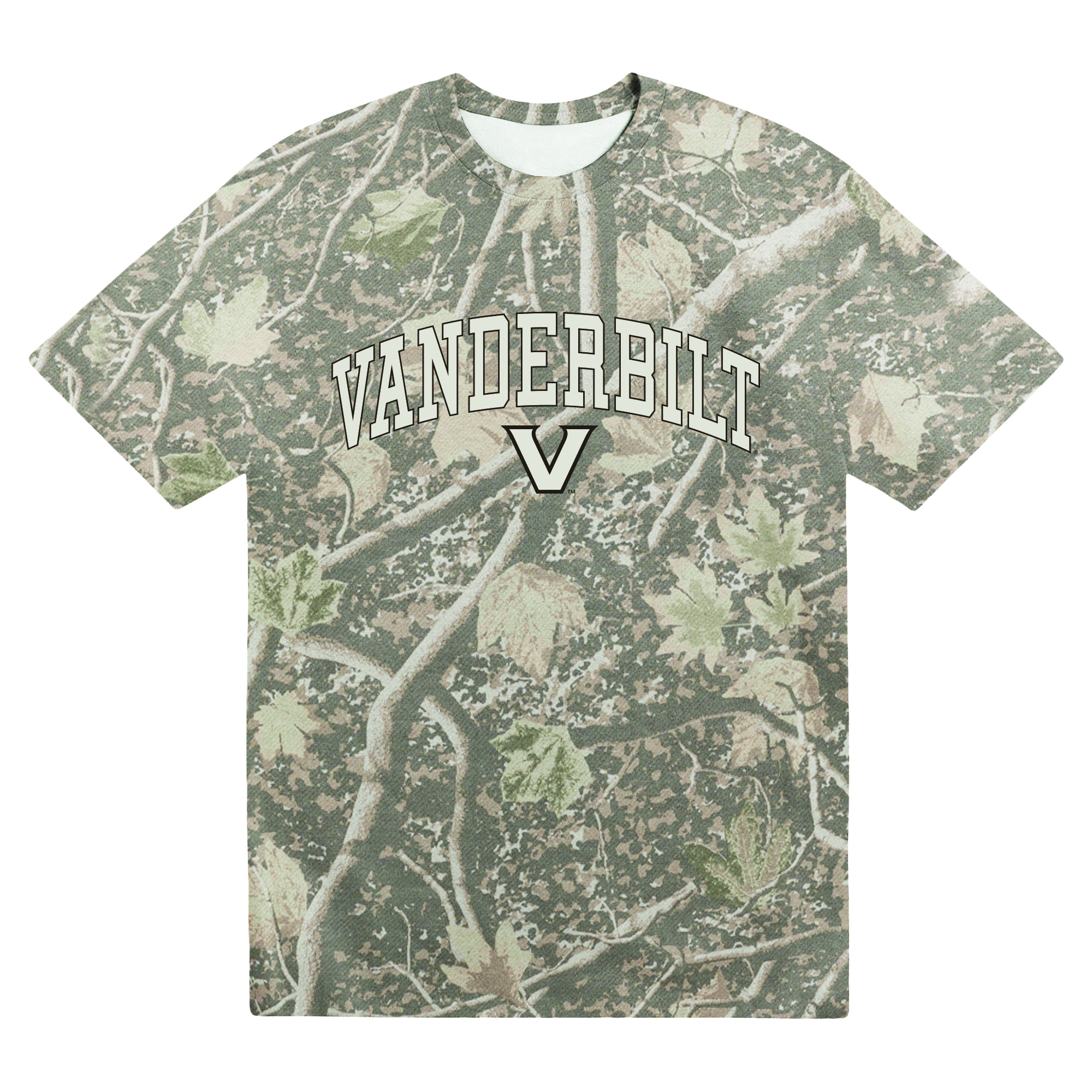 Men's Uscape Apparel  Camo Vanderbilt Commodores Back Bay Heavyweight T-Shirt