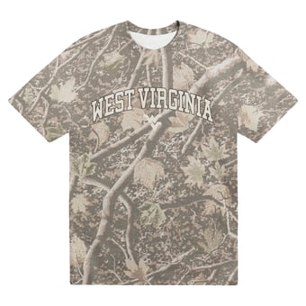 Men's Uscape Apparel  Camo West Virginia Mountaineers Back Bay Heavyweight T-Shirt